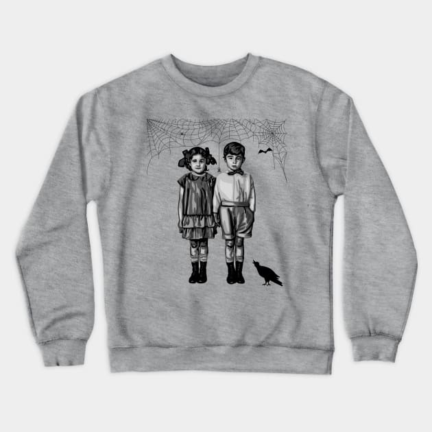 Creepy Kids Crewneck Sweatshirt by Slightly Unhinged